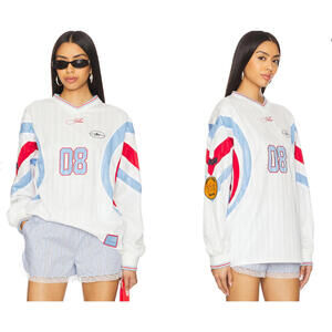 Serotonin Hockey Jersey Yellow The Label embroidered detailing patch size S NWT